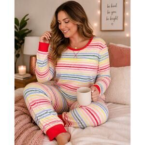 Crayola x Kohl’s Rainbow Pajama Set XXL Colorful Lounge Set Soft Cotton